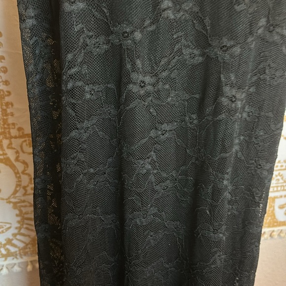 NEW With Tags - Women's Maxi Dress - Wild Fable Black Lace With Lining L - Picture 5 of 11